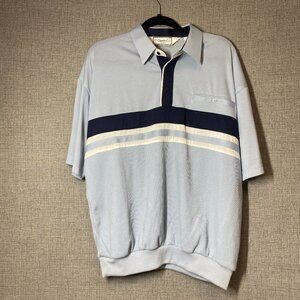 CLASSICS by Palmland Blue & White Polo Shirt